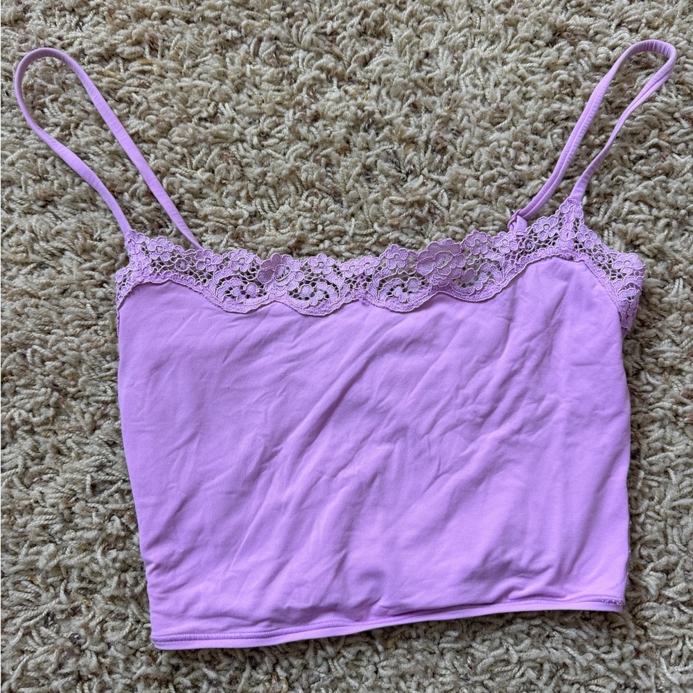 Lavender Lace Trim Cami